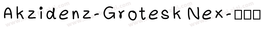 Akzidenz-Grotesk Nex字体转换